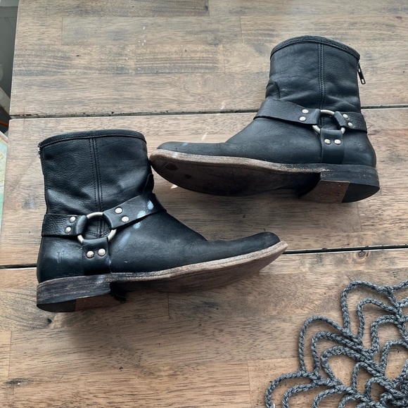 Frye black Phillip harness boots - Picture 2 of 13